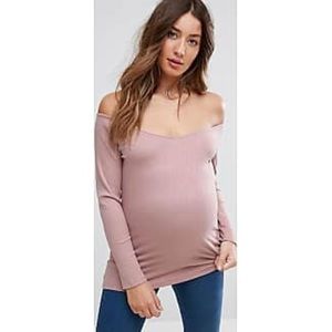 ASOS Maternity Off Shoulder Top